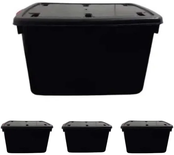 Cosave 85L Black Storage Container {Bulk pack} Storage Box